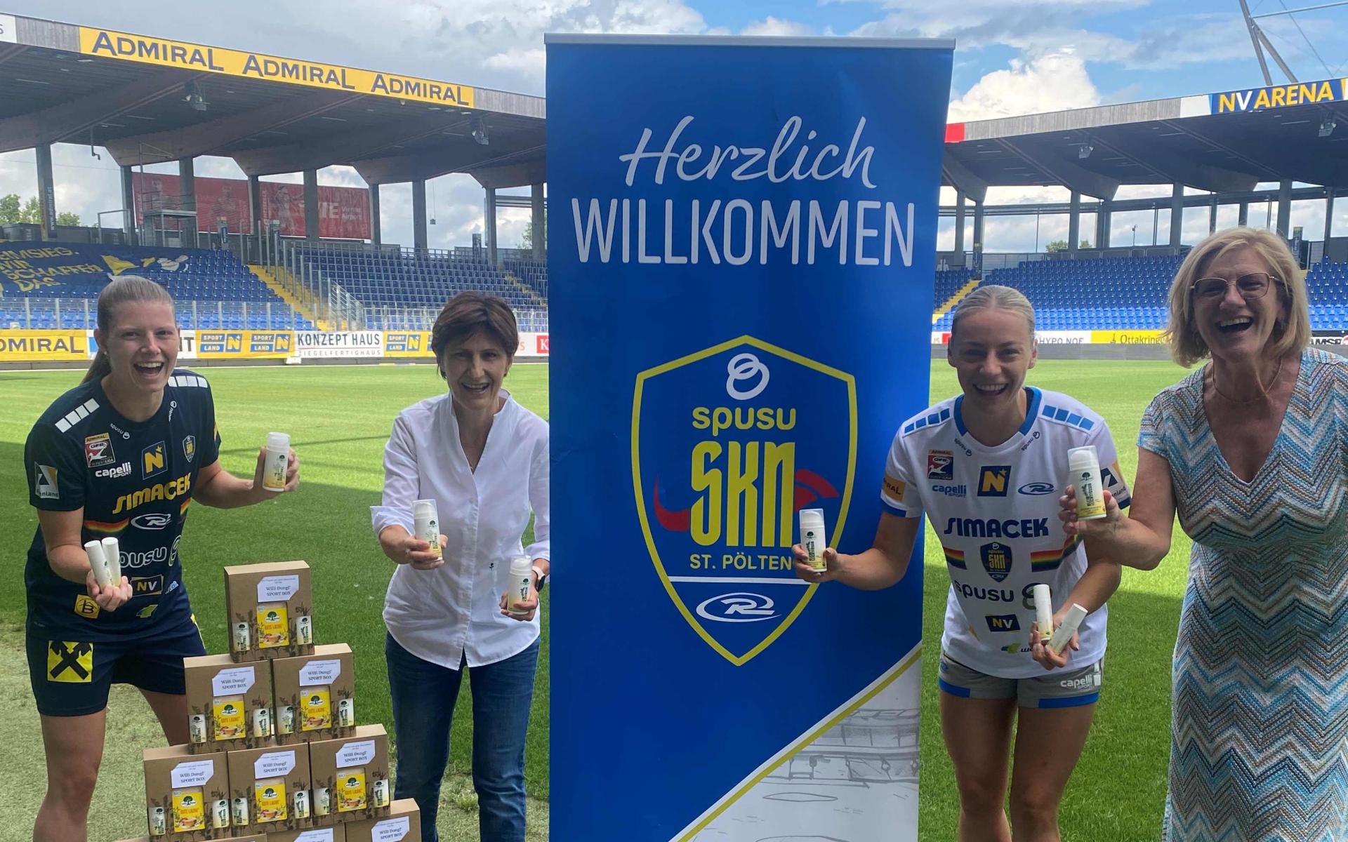 Überreichung der Willi Dungl PHYTOS Sport-Box im NV-Arena